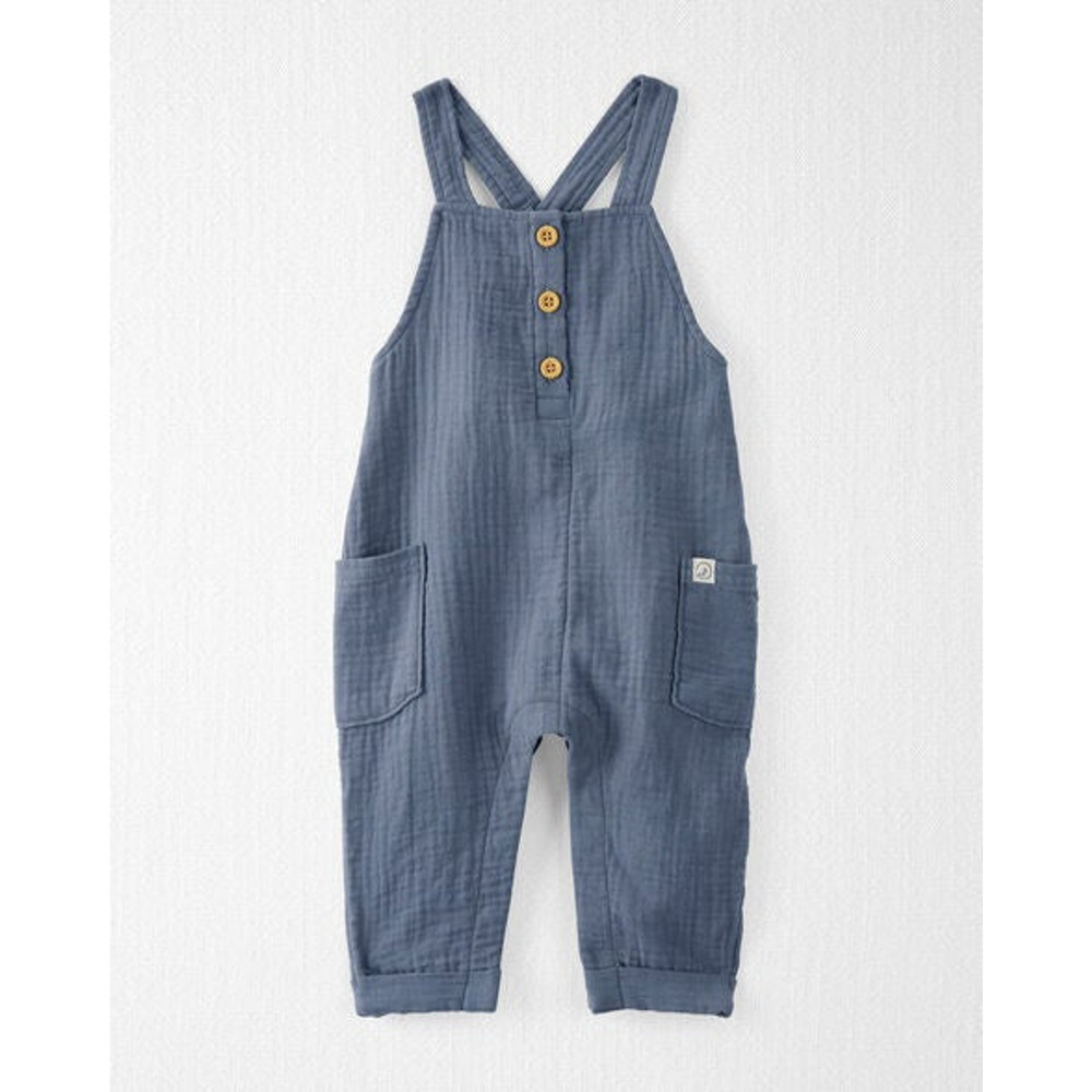NWT Little Planet by Carter's Organic Baby Coastal Overalls - Blue 18M